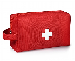 Духи, Парфюмерия, косметика Аптечка тканевая дорожная, красная 24x14x8 см "First Aid Kit" - MAKEUP First Aid Kit Bag M	