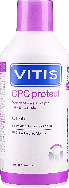 Ополаскиватель для полости рта с цетилпиридиния хлоридом 0,07% - Dentaid Vitis Cpc Protect Mouthwash — фото N1