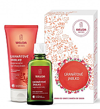 Духи, Парфюмерия, косметика Набор "Гранат" - Weleda Pomegranate Restorative Care Gift Set (b/oil/100ml + sh/cr/200ml)