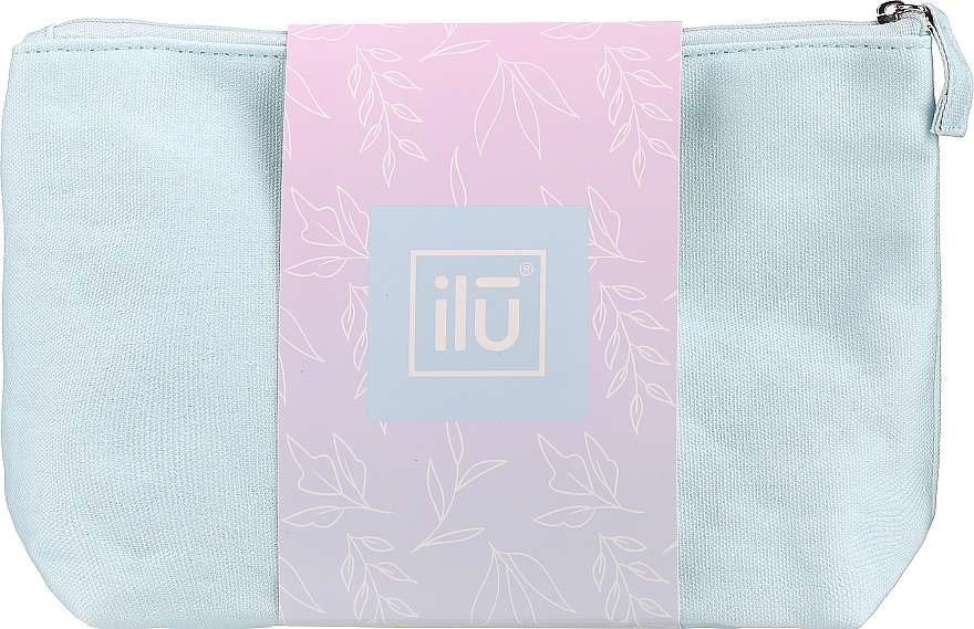 Косметичка бавовняна, блакитна - Ilu Cotton Cosmetic Bag — фото N2