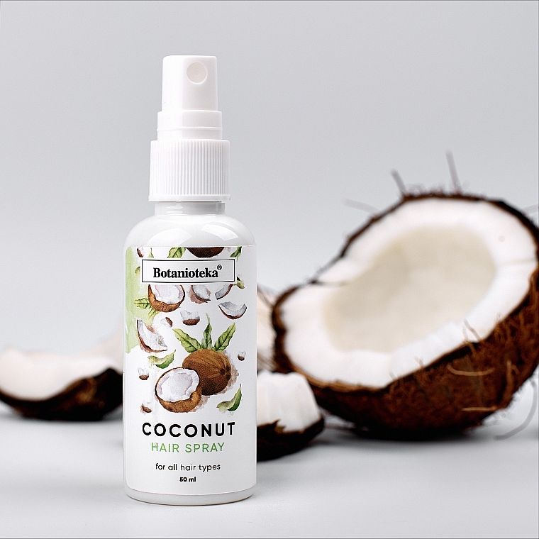 Кокосовий мультиспрей для гладкості волосся - Botanioteka Hair Spray Coconut — фото N3