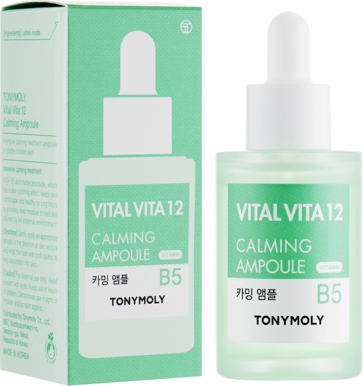 Ампульная эссенция успокаивающая с витамином В5 - Tony Moly Vital Vita 12 Calming Ampoule — фото N1