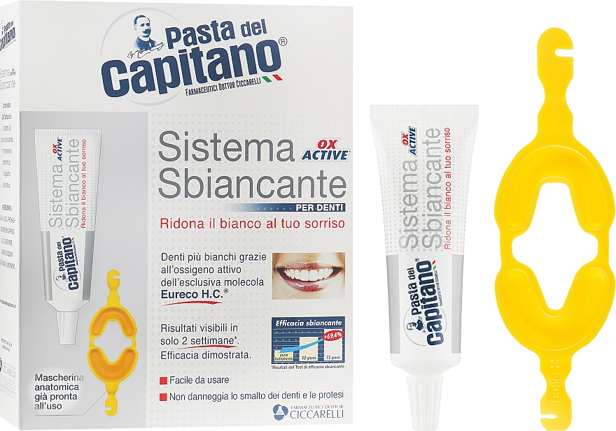 Набор для отбеливания зубов - Pasta Del Capitano Tooth Whitening System