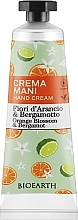 Парфумерія, косметика Крем для рук "Апельсиновий цвіт і бергамот" - Bioearth Family Orange Blossom & Bergamot Hand Cream