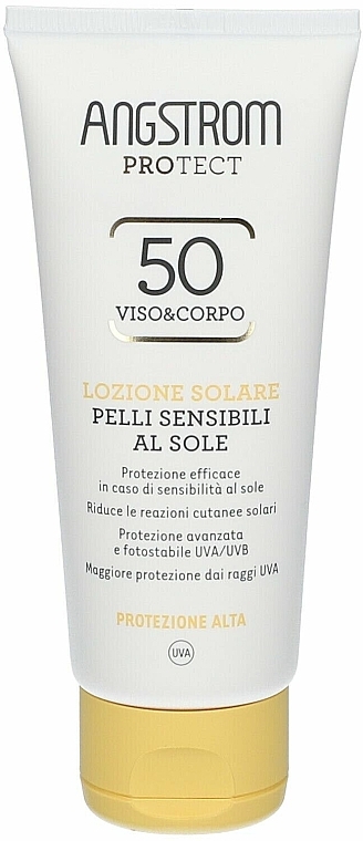 Солнцезащитное молочко для чувствительной кожи - Angstrom Protect Sensitive Skin Sun Milk SPF50 — фото N1