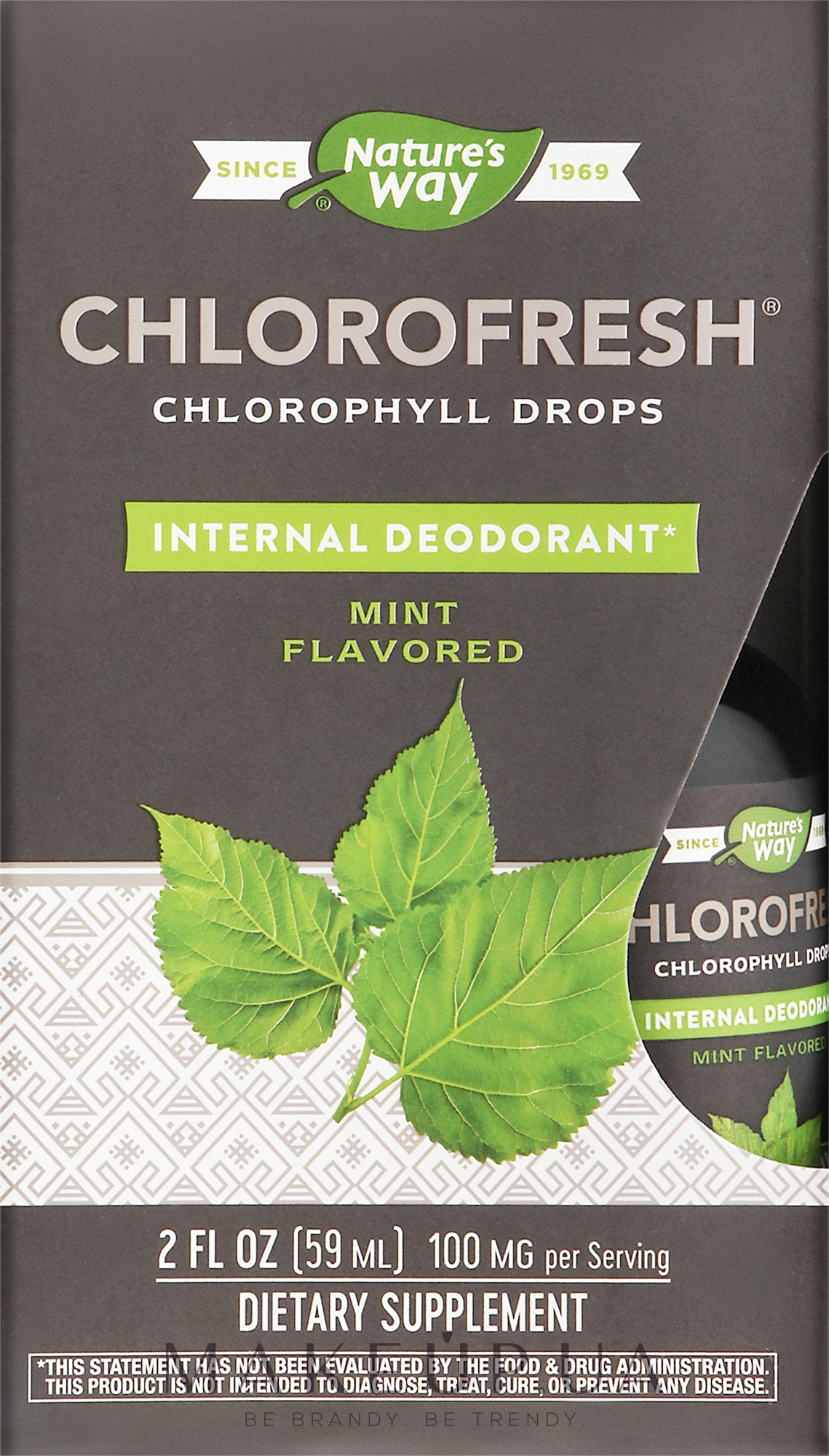 Пищевая добавка в каплях "Хлорофилл" - Nature's Way Chlorofresh Chlorophyll Drops Mint Flavored — фото 59ml