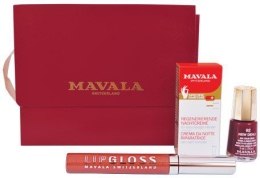 Духи, Парфюмерия, косметика Набор (lacquer/5ml + lip/gloss/6ml + h/cr/5ml + bag) - Mavala