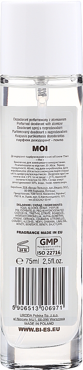 Bi-Es Moi - Парфумований дезодорант-спрей — фото N2