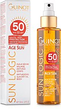 Парфумерія, косметика Антивікова суха олія від сонця для тіла - Guinot Age Sun Anti-Ageing Sun Dry Oil Body SPF50