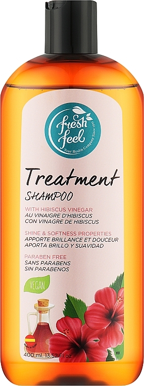 Шампунь для волос с уксусом гибискуса - Fresh Feel Natural Shampoo — фото N1