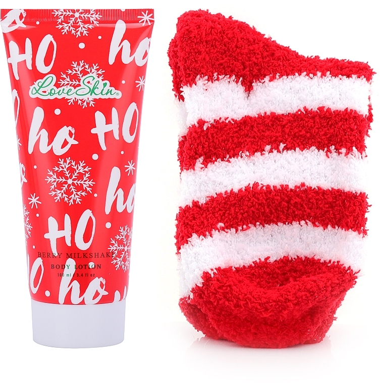 Набір - Love Skin Ho Ho (b/lot/100ml + socks/2pcs) — фото N3