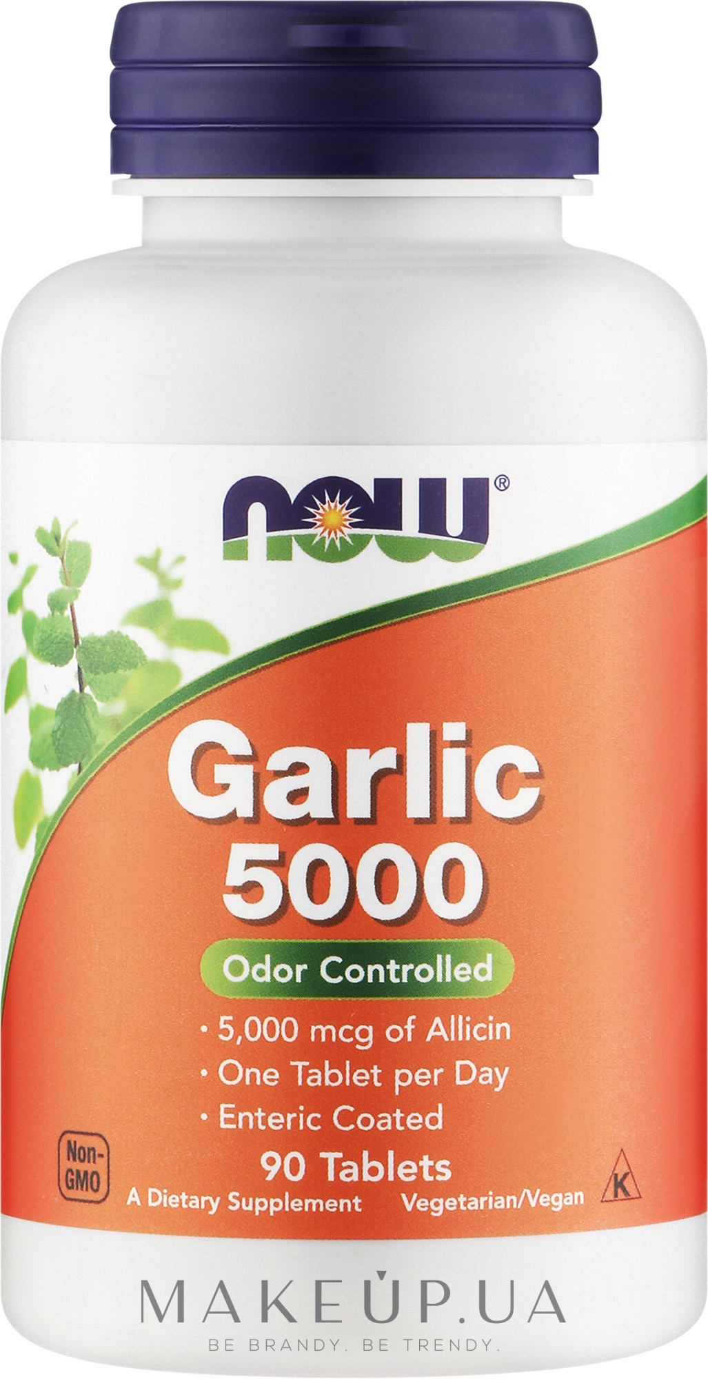 Таблетки "Чеснок 5000", без запаха - Now Foods Garlic 5000 Odor Controlled — фото 90шт