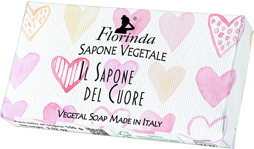 Натуральне мило, асорті сердечка - Florinda Vegetal Soap — фото N1