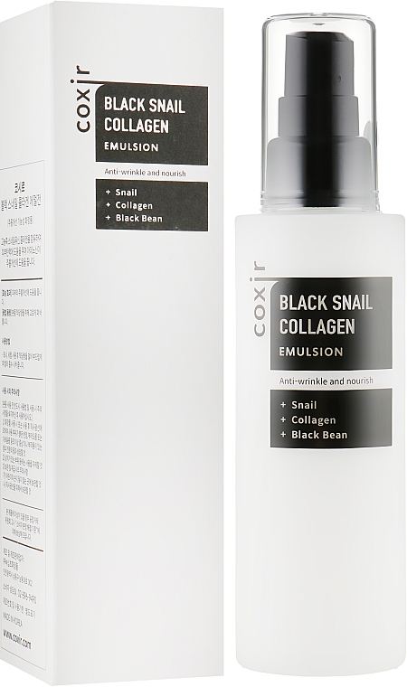 Антивікова емульсія для обличчя - Coxir Black Snail Collagen Emulsion — фото N1