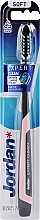 Духи, Парфюмерия, косметика Зубная щетка мягкая "Expert Clean", черно-розовая - Jordan Tandenborstel Expert Clean Soft