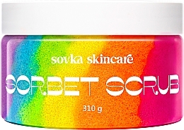 Духи, Парфюмерия, косметика Скраб для тіла "Фруктова веселка" - Sovka Skincare Sorbet Scrub Fruit Rainbow