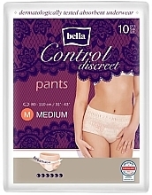 Впитывающие трусы женские M, 80-110 см, 10 шт. - Bella Control Discreet Pants — фото N1