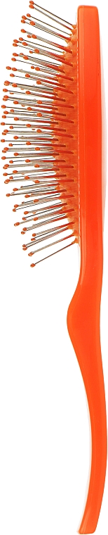 Щетка массажная 9 рядов, оранжевая - Titania — фото N3