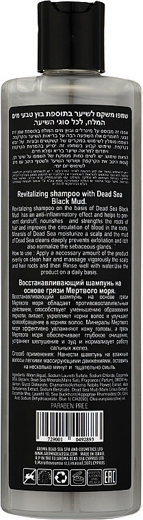 Шампунь для мужчин - Aroma Dead Sea Intensive Mud Shampoo For Men — фото N2