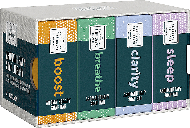 Набор - Scottish Fine Soaps Aromatherapy Soap Library (soap/4x100g) — фото N1