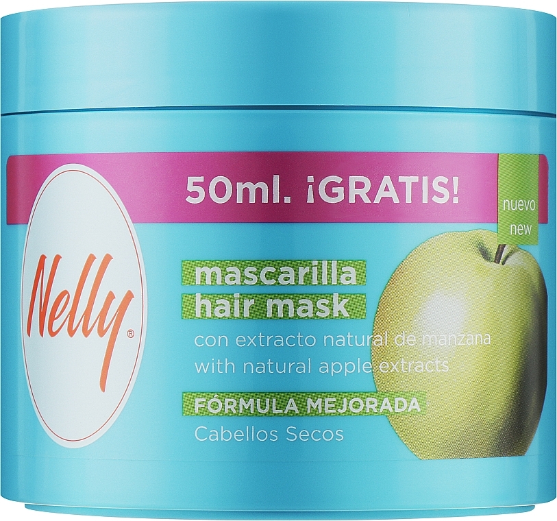 Маска для пошкодженого волосся "Apple Extracts" - Nelly Hair Mask — фото N1