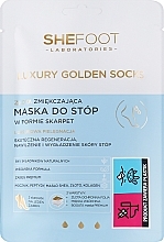 Духи, Парфюмерия, косметика Смягчающая маска для ног в форме носков - SheFoot Luxury Golden Socks