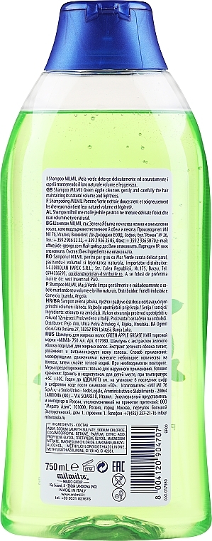 Шампунь для жирного волосся з екстрактом зеленого яблука - Mil Mil — фото N2