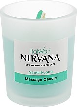 Набір "Сандалове дерево" - ItalWax Nirvana (wax/1000g + oil/250ml + candle/50ml) — фото N3