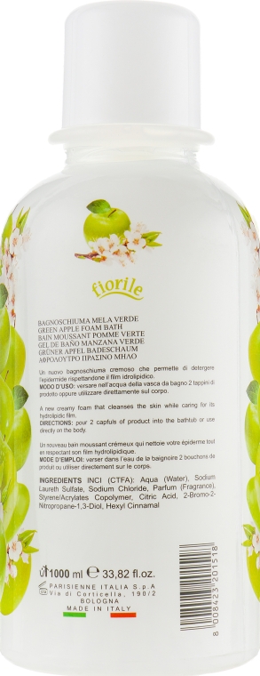 Піна для ванни "Зелене яблуко" - Parisienne Italia Fiorile Green Apple Bath Foam — фото N2