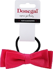 Резинка для волос FA-5638, бант розовый - Donegal — фото N1
