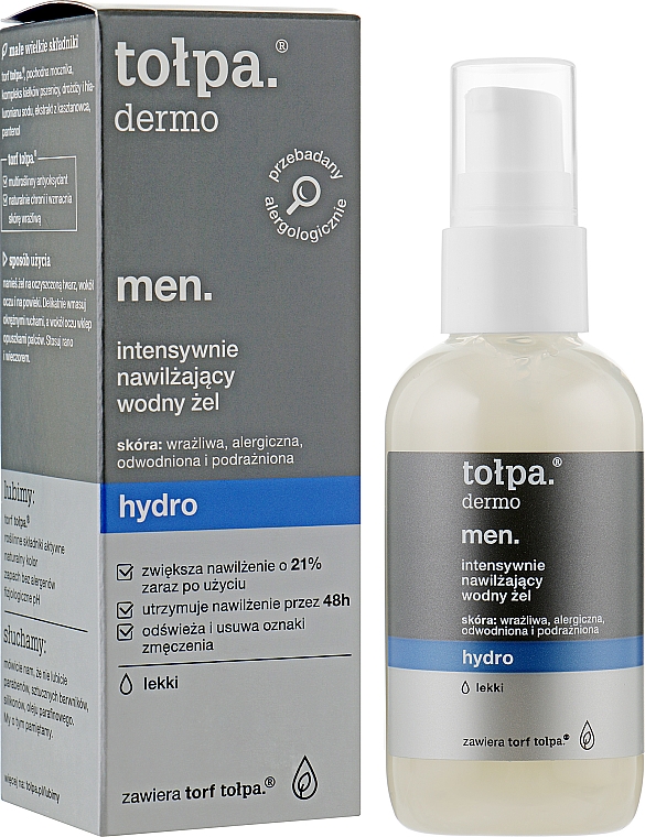 Зволожувальний гель для обличчя - Tolpa Dermo Men Hydro Intensive Moisturising Gel — фото N2
