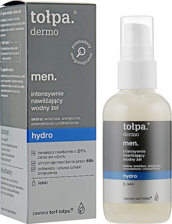 Увлажняющий гель для лица - Tolpa Dermo Men Hydro Intensive Moisturising Gel  — фото N2