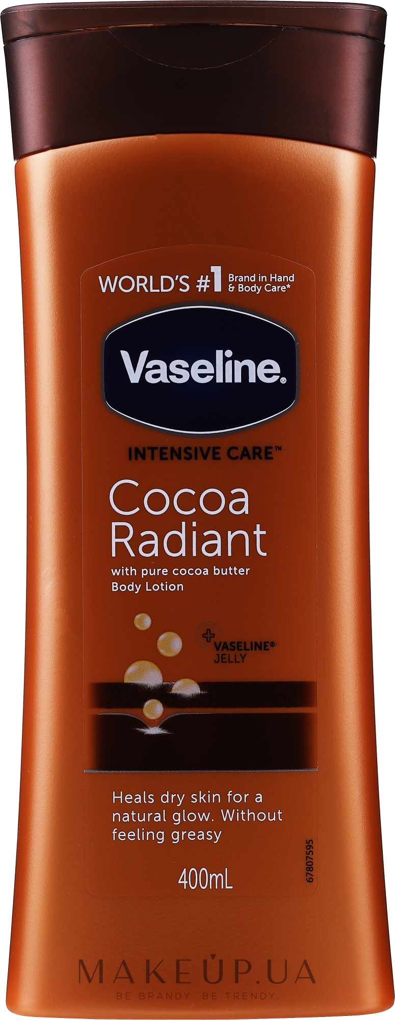 Зволожувальний лосьйон для тіла - Vaseline Intensive Care Cocoa Radiant Lotion — фото 400ml