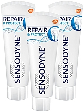 Парфумерія, косметика Набір - Sensodyne Repair&Protect (toothpaste/3х75ml)
