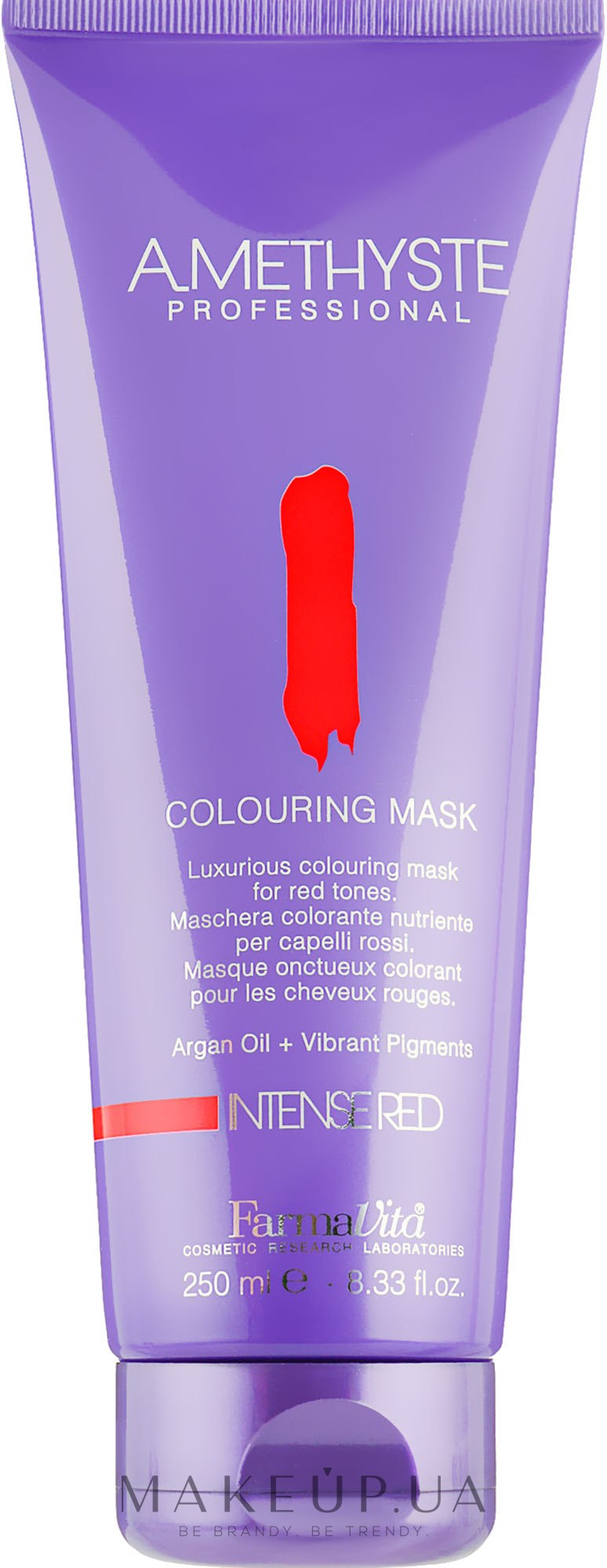 Маска для волос, красящая, для красных оттенков - FarmaVita Amethyste Colouring Mask Intense Red — фото 250ml