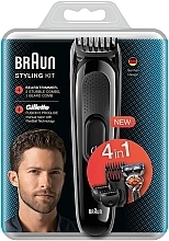 Триммер универсальный - Braun Styling Kit 4-In-1 Hair And Beard Trimmer + Gilette Fusion 5 SK3000 — фото N3