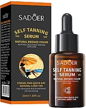 Сыворотка для автозагара - Sadoer Self Tanning Serum — фото N1