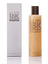 Зволожувальний шампунь - All Sins 18K Hair Care Shampoo — фото N1