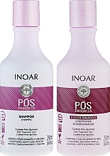 УЦІНКА Набір для волосся з рідким шовком - Inoar Pos Progress Kit (shm/250ml + conditioner/250ml) * — фото N1