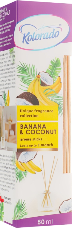 Аромадиффузор "Банан и кокос" - Kolorado Aroma Sticks Banana & Coconut — фото N2