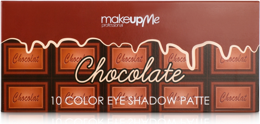 Профессиональная палитра теней 10 цветов, CH10 - Make Up Me Chocolate — фото N2