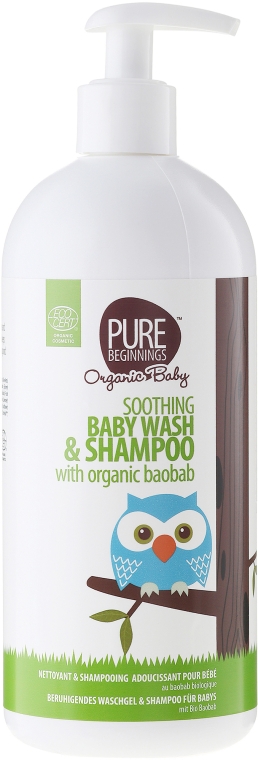 Заспокійливий шампунь 2 в 1 - Pure Beginnings Soothing Baby Wath & Shampoo — фото N3