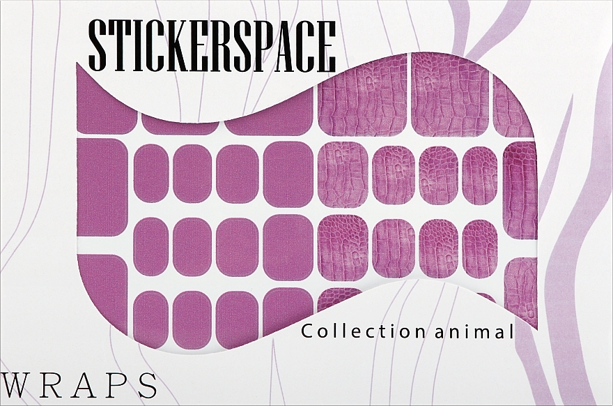 Дизайнерські наклейки для педикюру "Lilac pedi" - StickersSpace — фото N1