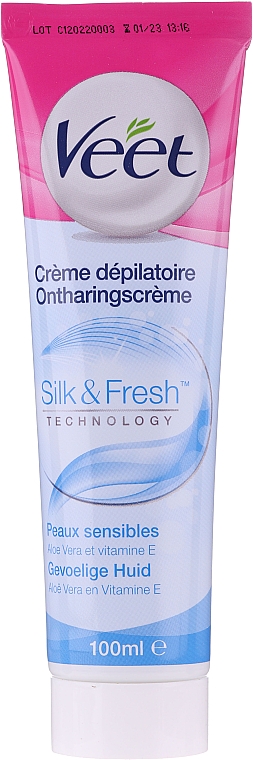 Крем для депіляції - Veet Silk & Fresh Hair Removal Cream — фото N1