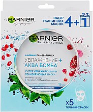 Духи, Парфюмерия, косметика Набор - Garnier Skin Naturals (f/mask/34g + f/mask/32g + f/mask/30g + f/mask/28g + f/mask/28g)