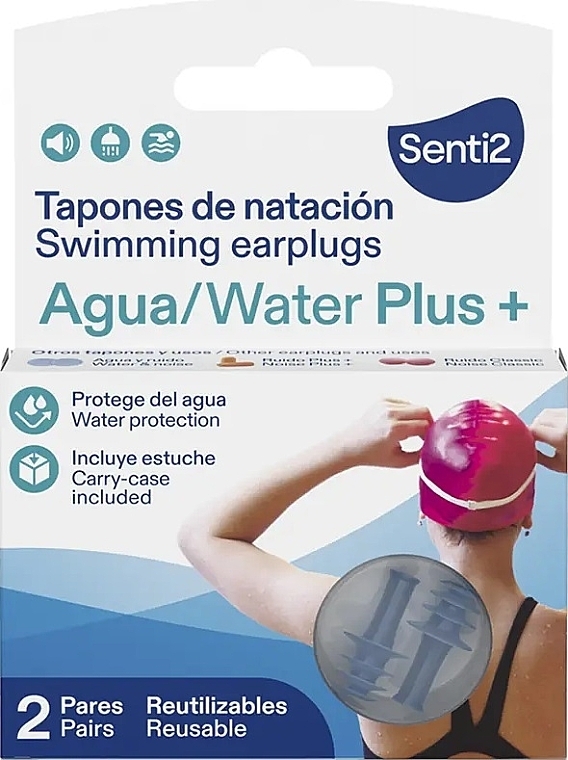 Беруші (вушні затички) - Senti2 Agua Water Plus + — фото N1