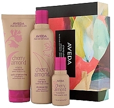 Парфумерія, косметика Набір - Aveda Cherry Almond Softening Hair & Body Essentials (shm/250ml + h/cond/200ml + b/lot/50ml)