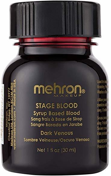 Кровь искусственная - Mehron Makeup Stage Blood Dark Venous — фото N1