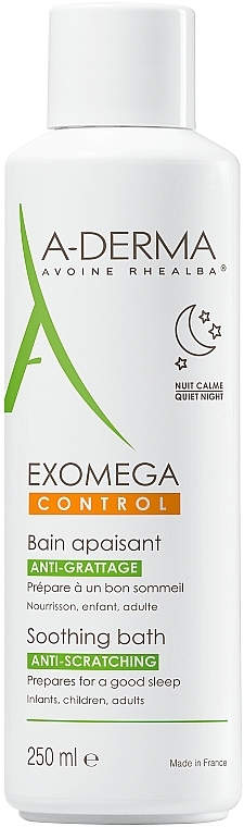Успокаивающее средство для ванны - A-Derma Exomega Control Soothing Bath — фото N1