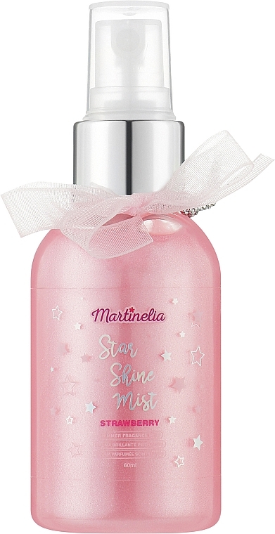 Шиммерный ароматический мист для тела, клубника - Martinelia Starshine Shimmer Mist — фото N1